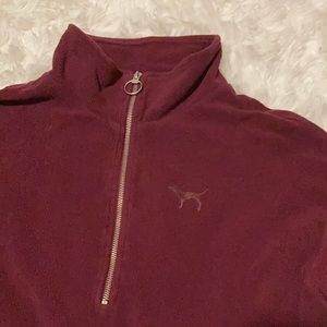 Maroon PINK full zip pullover